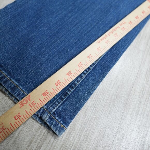 Y2K Levis Signature Mid Rise Bootcut Misses Size 16 M Stretch Denim Blue 36x31 - Picture 9 of 10
